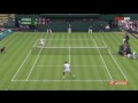 Wolej Federera podczas Wimbledonu 2013