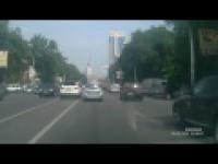 Mała sprzeczka pomiędzy kierowcami w Rosji