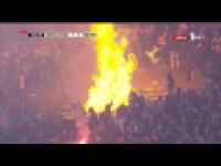 Kibice podpalili stadion