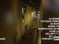 DRamatyczne nagranie zamachu na Bataclan