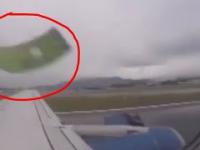 Pasażer filmował start samolotu i nagrał jak ...jego samolot się rozpada