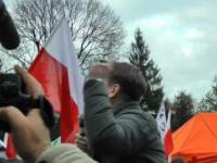 Tomasz Lis manifestacja KOD Warszawa 19 grudnia 2015