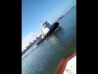 Zderzenie dwóch łodzi