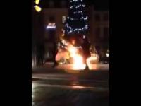 Imigranci muzułmańscy w Brukseli spalili choinkę noworoczną gdyż obrażała ich uczucia religijne