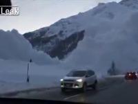 Schodząca lawina zarejestrowana na kamerze w szwajcarskich Alpach
