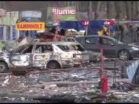Wybuch stoiska z fajerwerkami zniszczył stragany i samochody