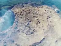 Wybuch wulkanu nagrany z drona