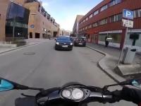 Agresja drogowa w wykonaniu kierowcy skutera
