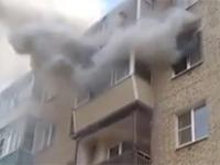 Pożar mieszkania w czteropiętrowym budynku i heroiczna akcja ratunkowa