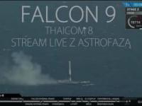 Start i lądowanie rakiety Falcon 9 na żywo