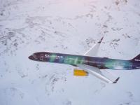 Malowanie zorzy polarnej na Boeingu 757