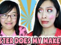 Little sister does my make-up! | Annchirisu - Video Dailymotion