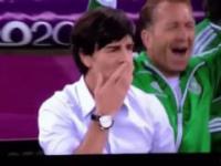 Joachim Loew podczas meczu /Joachim Loew smells his armpits (EURO 2012)