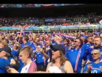 Reakcja kibiców Islandzkich na wygranie meczu z Austrią