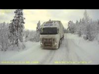 Ice road trucking in west Norway