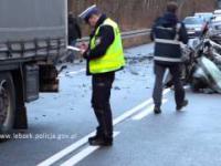 POLICJA Lębork - tragiczny wypadek na DK6 Runowo