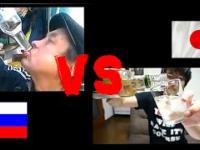 Pojedynek w piciu wódki Rosja vs Japonia