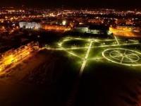 Łomża: Park Jana Pawła II nocą!