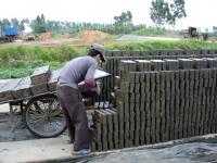 Produkcja cegieł w Chinach