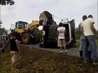 Stawianie ciężarówki na koła