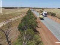 Video of bitumen road being laid in Aussie out back goes viral