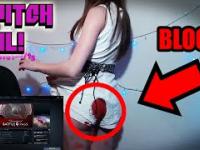 The girl has her period! Girl Has PERIOD Live on Twitch Stream - Funny, Fail, cringe Compilation Montage