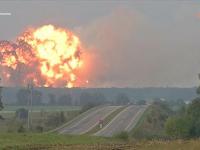 Najnowsze nagranie eksplozji składu amunicji w Kalinówce na Ukrainie