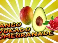 Carving ASMR relaxing - Mango, Avokado, Pomegranade! 4