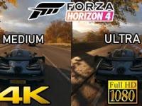 Forza Horizon 4 - Medium (4K) vs Ultra (1080p) Graphics Comparison - PC Version [4K]