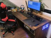 Jak zrobić gamingowe drewniane biurko z komputerem PC w środku? DIY