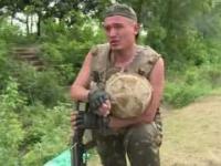 Sfrustrowany ukraiński żołnierz