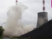 Wyburzenie chłodni kominowej Elektrownia Łagisza