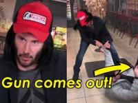 Keanu Reeves udaremnia napad na sklep