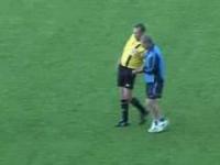 Drunken referee conducts a match of the Belarusian league
