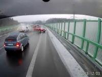 Wypadek na autostradzie w Czechach