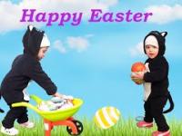 Funny Cats Dress - Giant Easter Eggs - Toys - Happy Easter Music - Baby Monkey