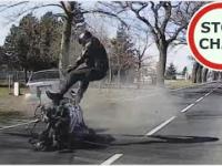 Wypadek motocyklisty w Borkowie