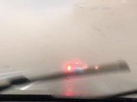 Nagle pojawiająca się burza na serbskiej autostradzie