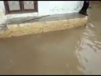 Woda zalała ulice miasta dodatkowo skrywają się pod nią krokodyle