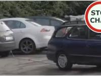 Mężczyzna „wyciąga” zaparkowane prawidłowo auto i niszczy budkę z kebabem