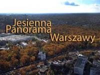 Jesień nad Warszawą - panorama miasta