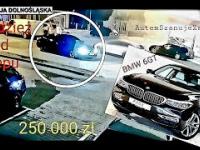 25-latek kradnie BMW 6GT za 250 000 zł spod sklepu (wyprasza z niego 15-letniego syna właściciela)