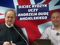 Ojciec Rydzyk uczy Andrzeja Dudę języka angielskiego
