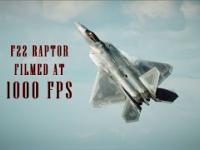 Popisy pilota myśliwca F-22 Raptor nagrane w 1000 FPS