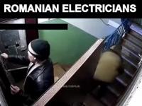 Rumuńscy elektrycy w akcji