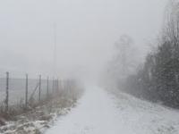 Gwałtowna śnieżyca nad Mazurami Zachodnimi - 20.01.2022/Nowe Miasto Lubawskie