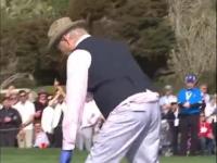 Bill Murray gra w golfa jak boss