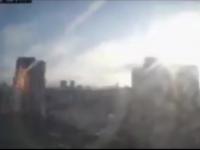 Kijów - wieżowiec trafiony rosyjską rakietą