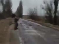 Ukraińcy wysadzają rosyjską ciężarówkę pełną amunicji