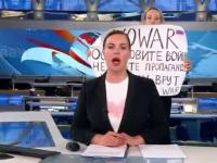 Odważny czyn pracownicy rosyjskiej telewizji państwowej Channel One. Podczas transmisji na żywo